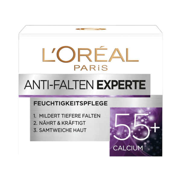 Loreal 55lus Calcium Anti­ Falten Experte Feuchtigkeitspflege, 50ml